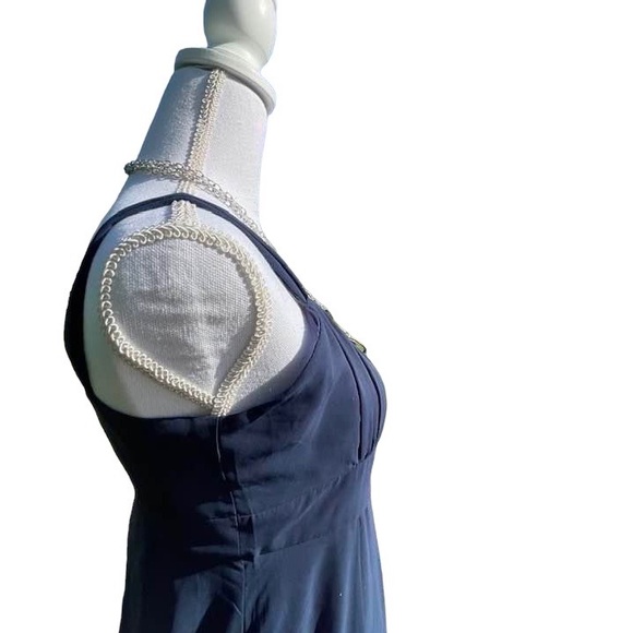 Chiffon Dress - Navy - size 14 - Picture 8 of 15